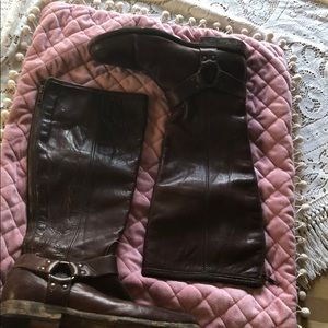 FRYE Zip up mid calf boots